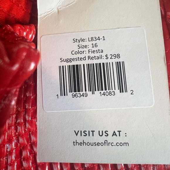 NEW Lita by Ciara size 16 Revolve Liquid Leggings in Fiesta Red Faux Leather - Picture 7 of 12